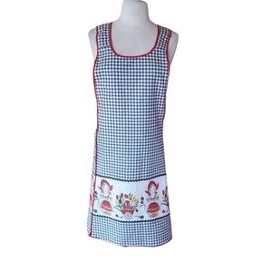 Vintage‎ Black & White Gingham Apron